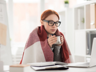 Vague de froid au bureau